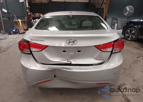 2012 Hyundai Elantra Limited z USA, uszkodzony, nr VIN 5NPDH4AE7CH148567